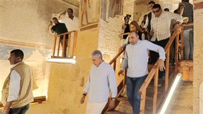 وزير السياحة والآثار يعيد افتتاح اضخم مقبرة فرعونية في الأقصر (صور)