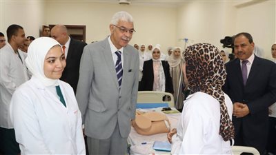 تفاصيل جولة رئيس جامعة المنوفية بالمعهد الفني للتمريض بمنشأة سلطان