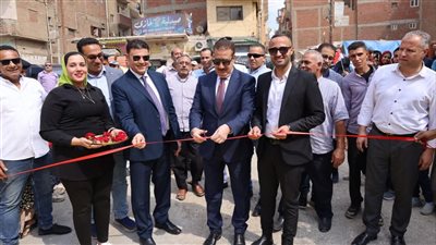محافظ المنوفية يفتتح أعمال تطوير نفق 