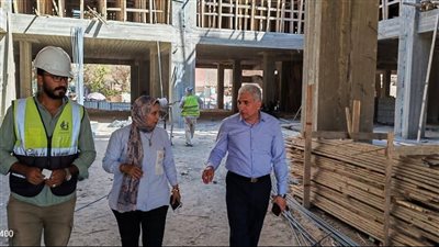 السكرتير العام بالمنيا يتابع أعمال إنشاء مجمع المواقف بسمالوط 