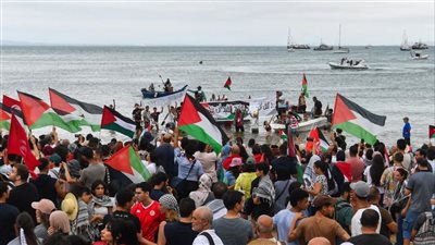 مسيرات تونسية لمساتدة غزة وتندبدا باعتراص إسرائيل أسطول الصمود