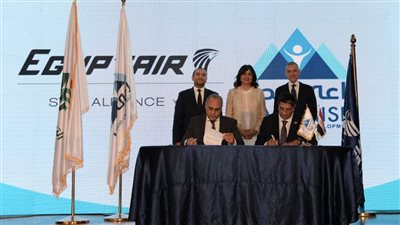 مصر للطيران توقع بروتوكول تعاون مع مؤسسة راعي مصر للتنمية لرعاية الحفل الخيري السنوي