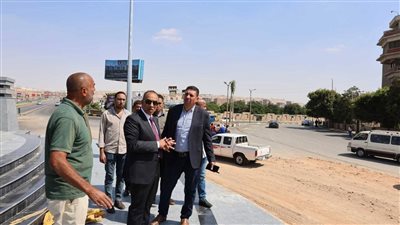 نائب محافظ المنيا يتفقد أعمال تطوير ميدان النيل ومجمع المواقف المطور