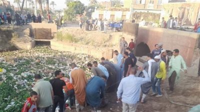 نقل 10 تلاميذ إلى المستشفى بعد حادث سقوط تروسيكل في مصرف بأسيوط