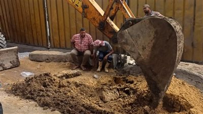 تحويلات مرورية بشارع الهرم لإصلاح كسر مفاجئ بخط مياه رئيسي