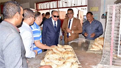 بالصور.. «محافظ الأقصر» يجرى جولة ميدانية للمنشآت التموينية والخدمية