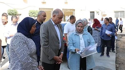 محافظ المنيا يتابع أعمال ورفع كفاءة الوحدة المحليةببني مزار والمدخل الشمالي للمدينة 