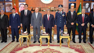 محافظ الدقهلية يستقبل قائد المنطقة الشرقية الجوية