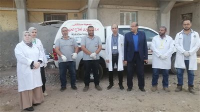 قافلة بيطرية مجانية بقرية شرباص لخدمة المربين وصغار الفلاحين بدمياط