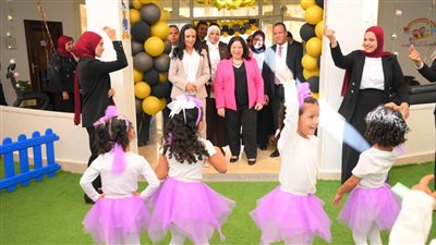 وزيرة التضامن تفتتح حضانة 