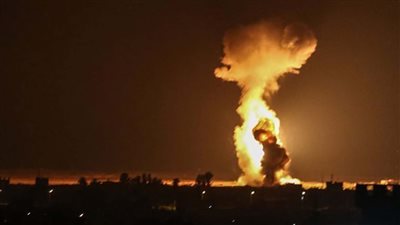 قصف إسرائيلي على قرية كويا بمحافظة درعا جنوب سوريا