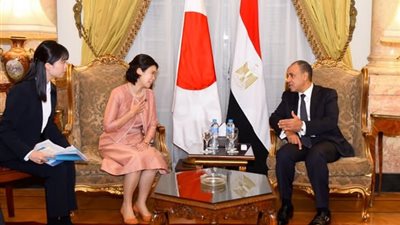 عبدالعاطي يستقبل مبعوثة رئيسة الوزراء اليابانية وزيرة الدولة للشئون الخارجية