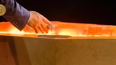 الرئيس السيسي يضع القطعة الأخيرة لافتتاح المتحف المصري الكبير