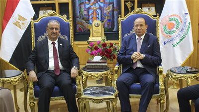 رئيس جامعة المنصورة يستقبل رئيس جامعة الفلوجة العراقية لبحث سبل التعاون الأكاديمي 