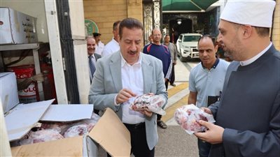  لتوزيعها على الأسر الأولى بالرعاية..محافظ المنوفيةيشهد استلام 2طن لحوم من مشروع“صكوك الإطعام”