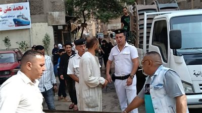 رفع 450 حالة إشغال وتعدٍ من الباعة بشارع العدوى سليم ومجمع مدارس العمرانية