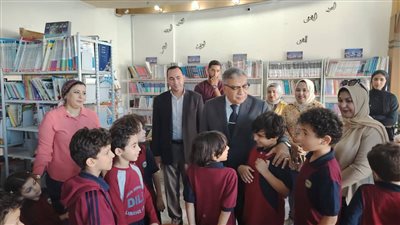 محافظ الدقهلية يتفقد الأنشطة الترفيهية والتعليمية للأطفال بمكتبة مصر العامة بالمنصورة