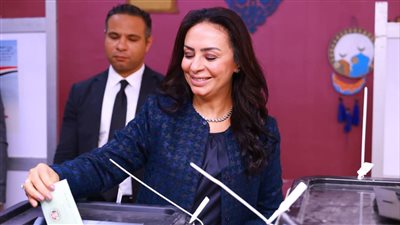 وزيرة التضامن تدلي بصوتها في انتخابات النواب 2025