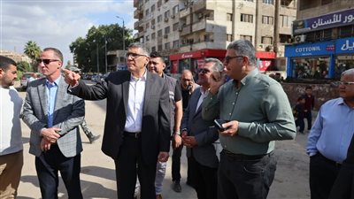محافظ الجيزة يتفقد المسارات البديلة لمواقع أعمال مترو الهرم