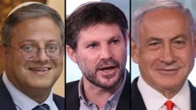 سموتريتش وبن غفير لنتنياهو: لا وجود لشعب فلسطيني والتهجير هو الحل