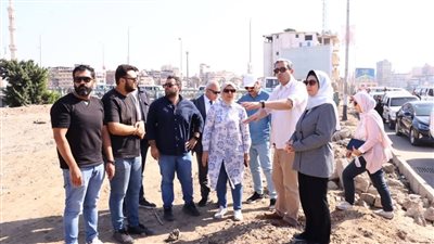 محافظ دمياط يتفقد أعمال تطوير طريق كورنيش النيل بالسنانية