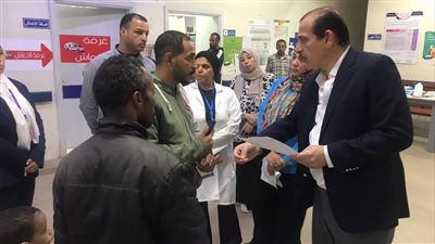 نائب وزير الصحة يتفقد مستشفى الشروق المركزي ومركز طب أسرة 