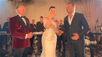 بالصور.. رامي صبري يشعل حفل زفاف أروى جودة بحضور النجوم