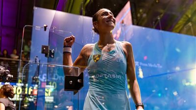 نجمة وادى دجلة هانيا الحمامي تتأهل إلى نصف نهائي بطولة ميلووكي هونغ كونغ للإسكواش 2025