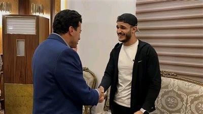 وزير الرياضة يستقبل البطل العالمي مصطفى حسين بعد إنهاء أزمة تجنيس وعودته للمنتخب الوطني