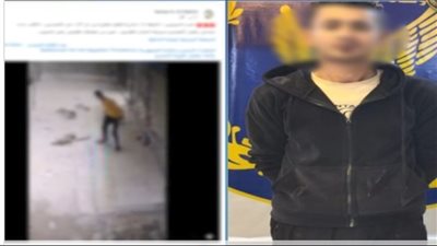 القبض على بطل فيديو تعذيب كلب ضال في السلام