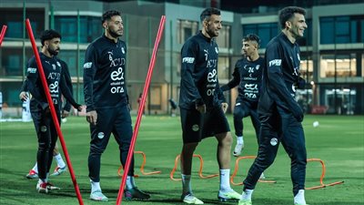 منتخب مصر الأول يواصل تدريباته بمركز المنتخبات الوطنية استعدادا لأمم إفريقيا 