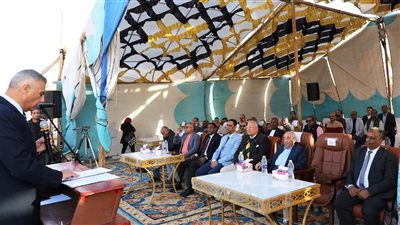 محافظ أسوان ونقيب المهندسين يضعان حجر الأساس للنادى الاجتماعى لنقابة المهندسين