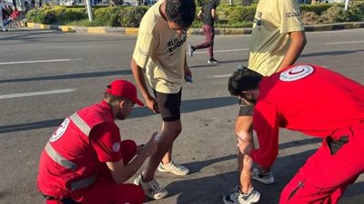 الهلال الأحمر المصري يؤمّن ماراثون زايد الخيري بمدينة الشيخ زايد