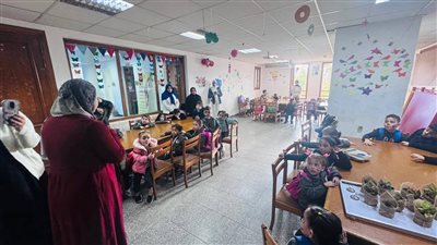 ورش عمل تفاعلية للأطفال للتعريف بأهداف أسبوع الاستدامة بدمياط 