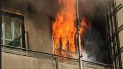 حريق شقة سكنية بالوراق