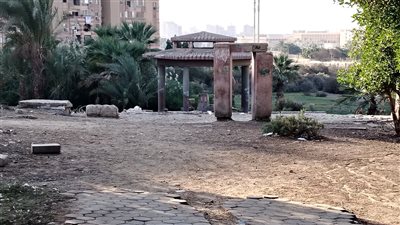 بالصور| حديقة عين حلوان من متنفس أخضر إلى مساحة مهجورة