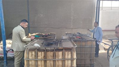 ضبط 8000 لتر سولار مدعم محظور تداوله بأحد المنشآت الصناعية بالسادات