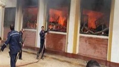 تفاصيل السيطرة على حريق نشب داخل مدرسة بقنا 