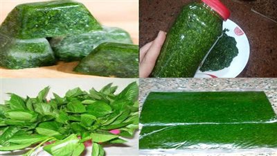 بالفيديو..طريقة تفريز الملوخية الخضراء والحفاظ عليها طازجة