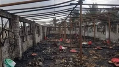 السيطرة على حريق داخل مزرعة دواجن بالفيوم 