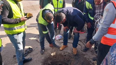 تحرك عاجل من «مياه القليوبية» للتعامل مع هبوط مفاجئ بمطبق صرف صحي بالخانكة