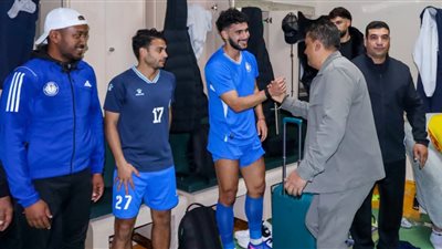 محمد سودان عضو مجلس إدارة سموحة يهنئي لاعبي الفريق 