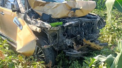 مصرع شخص وإصابة آخر في حادث انقلاب سيارة بترعة في قنا