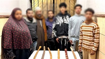 المتهمين بعد الضبط