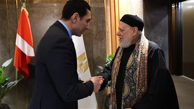 وزير الشباب والرياضة يستقبل فضيلة الإمام علي جمعة لبحث التعاون المشترك