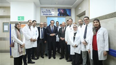 وزير الصحة يفتتح وحدة السكتة الدماغية الشاملة بمستشفى العاصمة الجديدة
