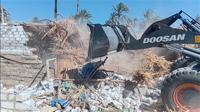 حملة مكبرة لإزالة التعديات على الأراضي الزراعية وأملاك الدولة بـالزينية 