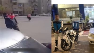 مشاجرة بين موظف ومندوب توصيل بسبب أولوية المرور بالشيخ زايد