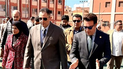 مدير الشباب والرياضة يستقبل محافظ دمياط بمركز شباب كفر سعد البلد