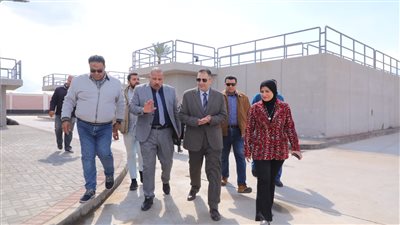 محافظ دمياط يتفقد مجمعى الخدمات الحكومية والزراعية ومحطة المعالجة بكفر سعد 